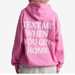 Pink Lonely Ghost Hoodie.